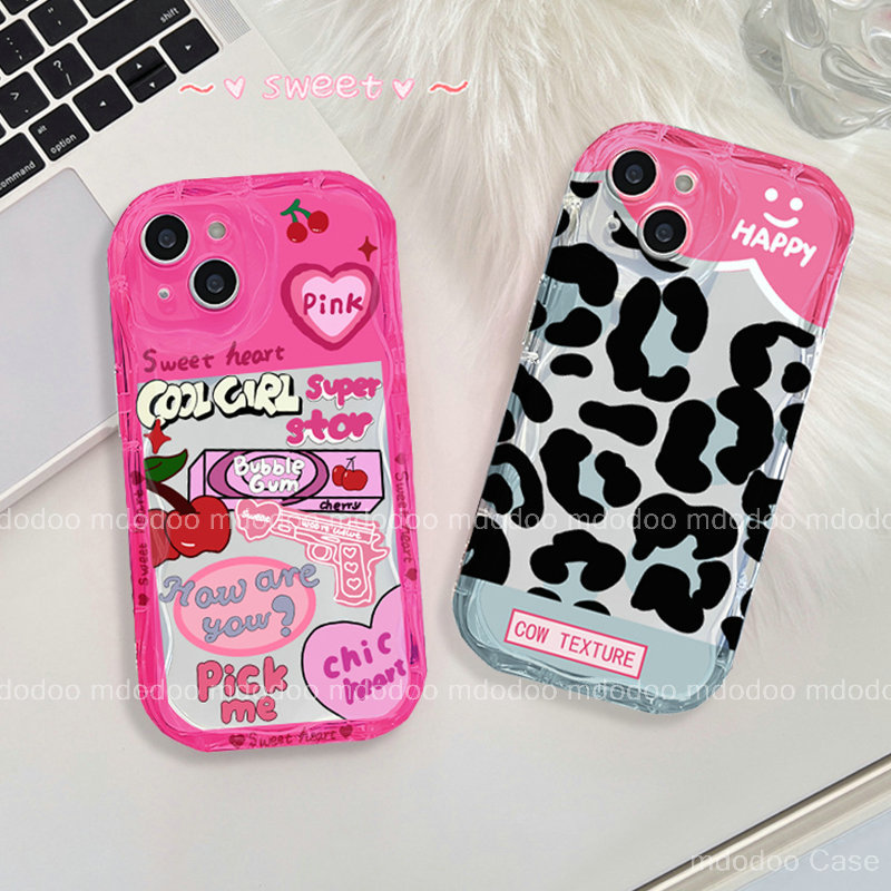 เคส Cool Pink Cherry For Samsung Galaxy A57 A37 A56 A36 A26 A17 A06 A16 A55 A73 A54 A35 A25 A53 A15 