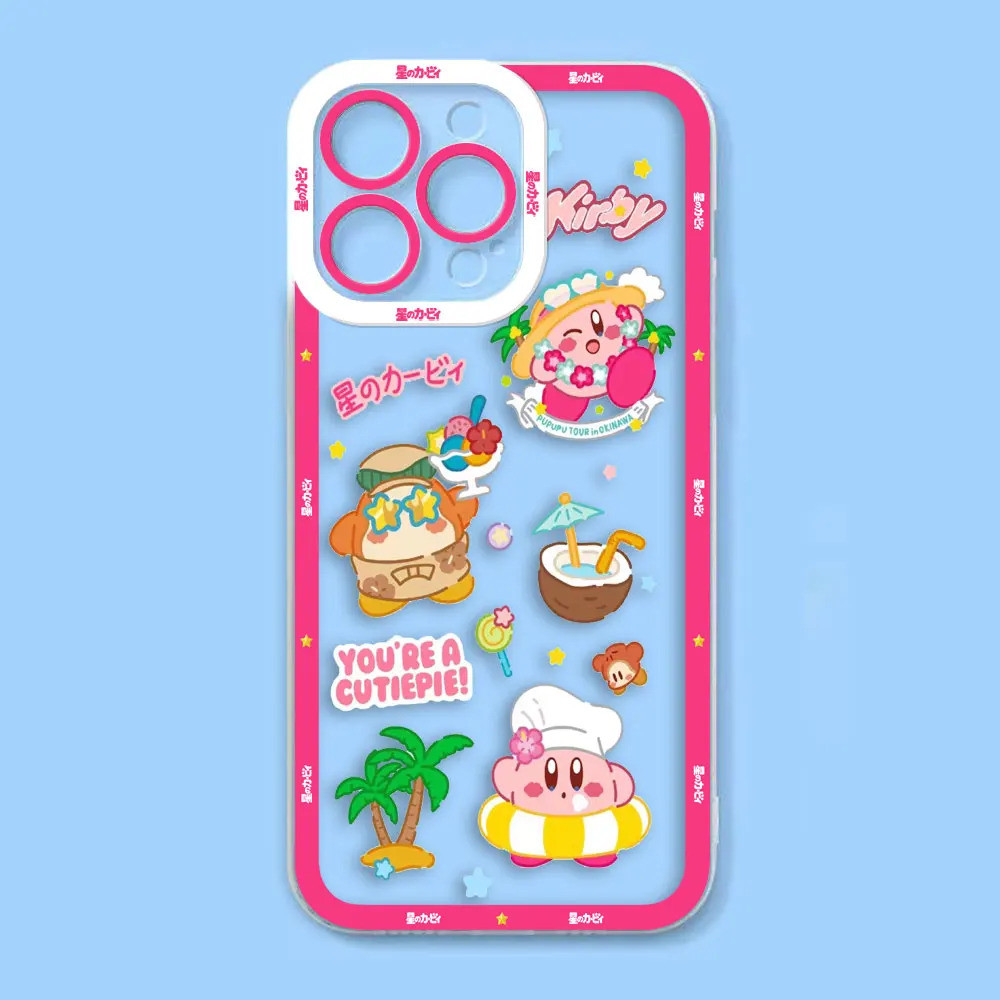 การ์ตูนน่ารัก K-kirby Custom Photo Clear เคสโทรศัพท์สําหรับ Redmi K40 13c 13 12 12c 10 10c 10x 10a 9