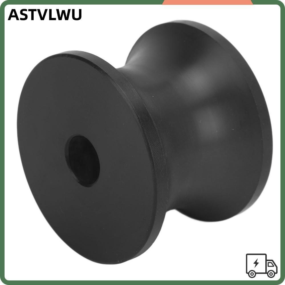 ASTVLWU Bow Roller, สีดํา 40*49 มม.เรือ Trailer Roller, เรือยอชท์เรือ 75*86 มม. Shock Proof Nylon Tr