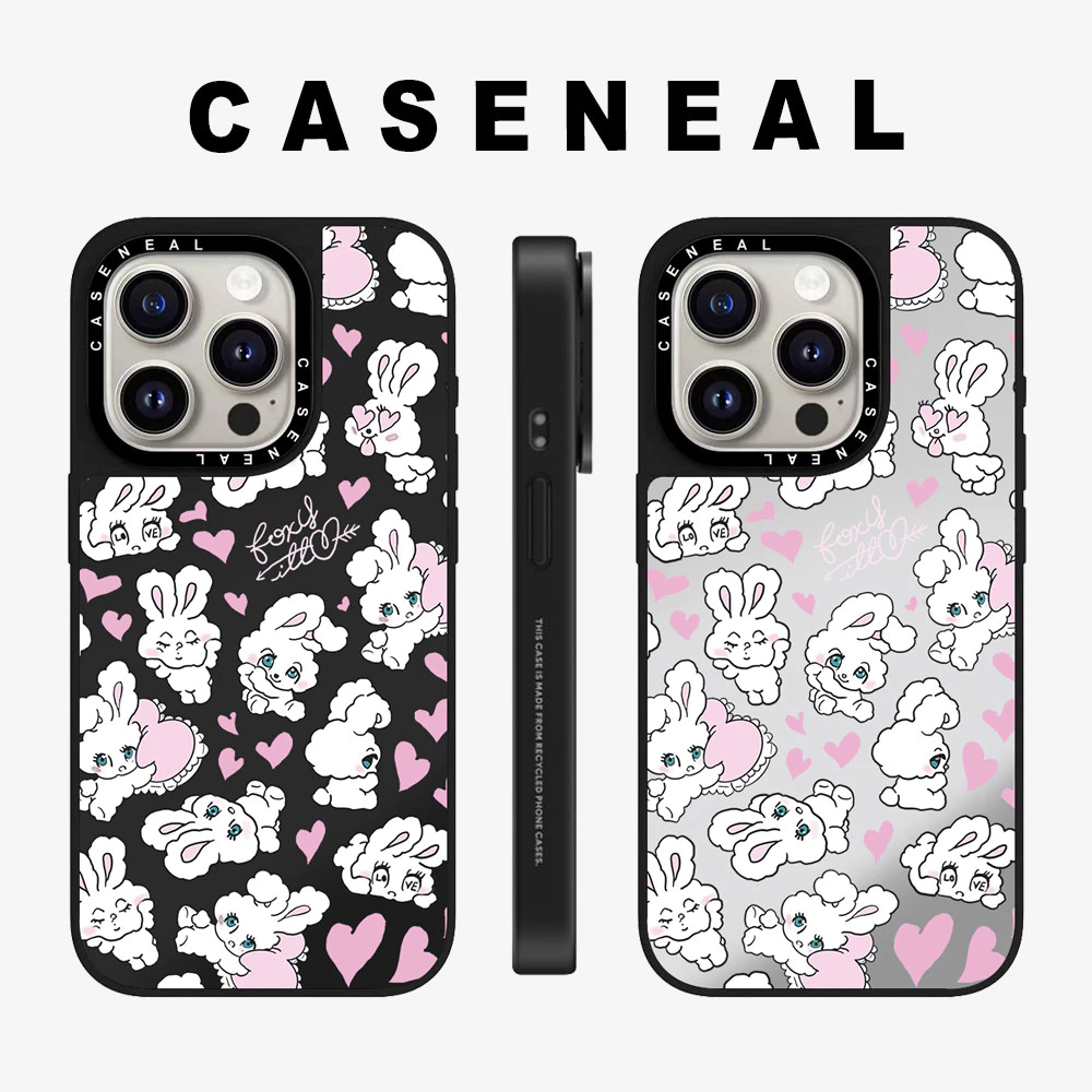 Drop proof CASENEALเคสโทรศัพท์สําหรับiPhone 17ProMax 17pro 17 air 16promax 16 15promax 15 14promax 13 13Promaxเคสแข็งกระต่ายน่ารัก 12PromaxกรณีiPhone 11คุณภาพสูง