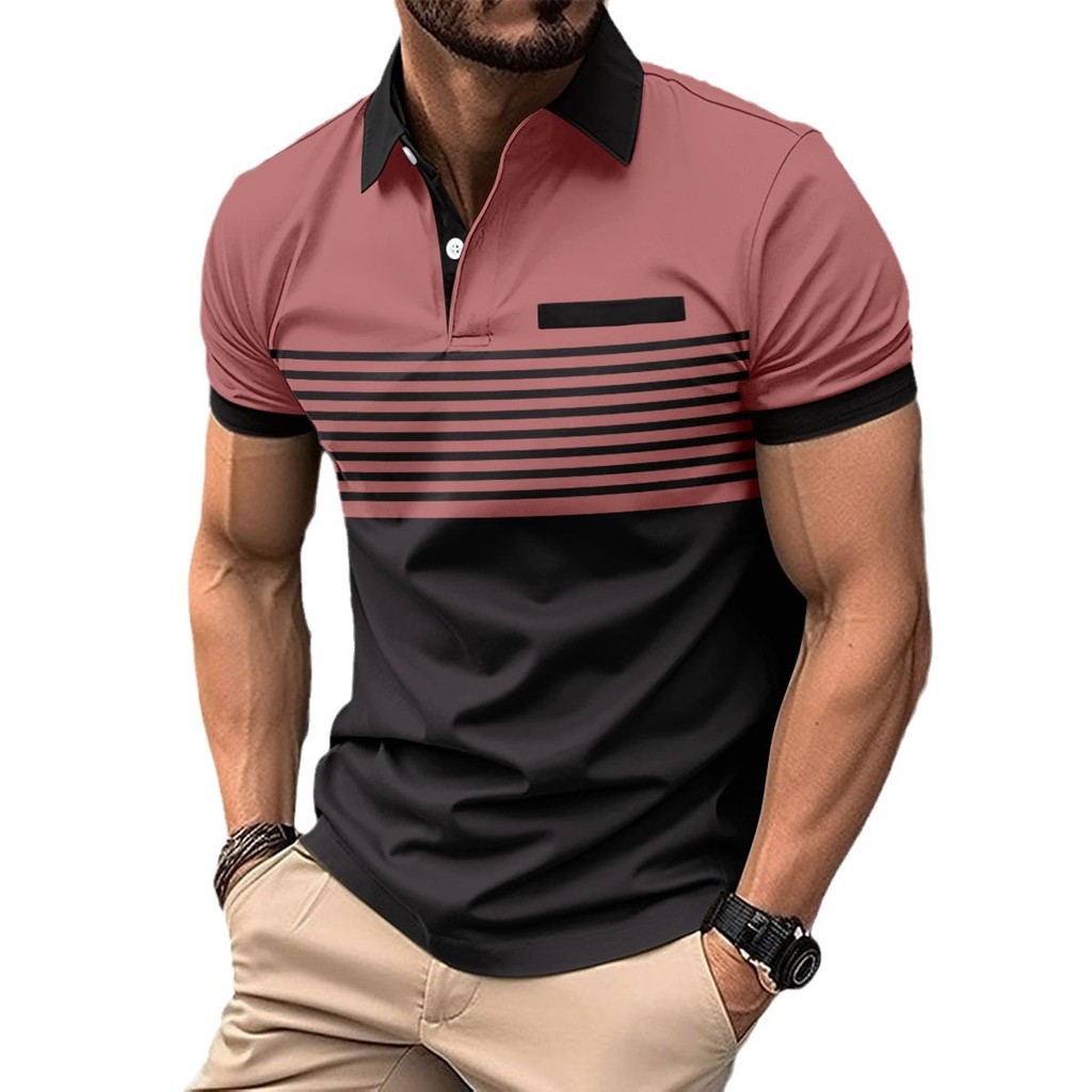 EAGLADE เสื้อยืดโปโลผู้ชายคอปกสําหรับ Man Breathable PLS-52B สี Royal Blue K11