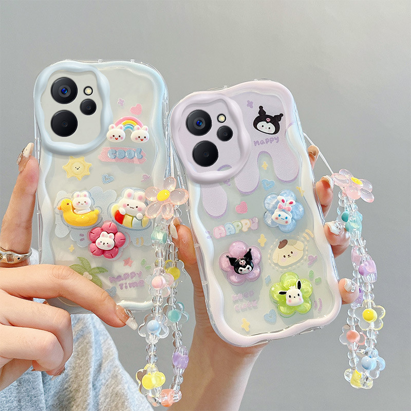 เคส For Realme 9i 5G TPU เคส BBNYGZ สไตล์ครีม 3D ตุ๊กตากรณีโทรศัพท์ใสที่มีหลายรูปแบบ. – โปรปัง
