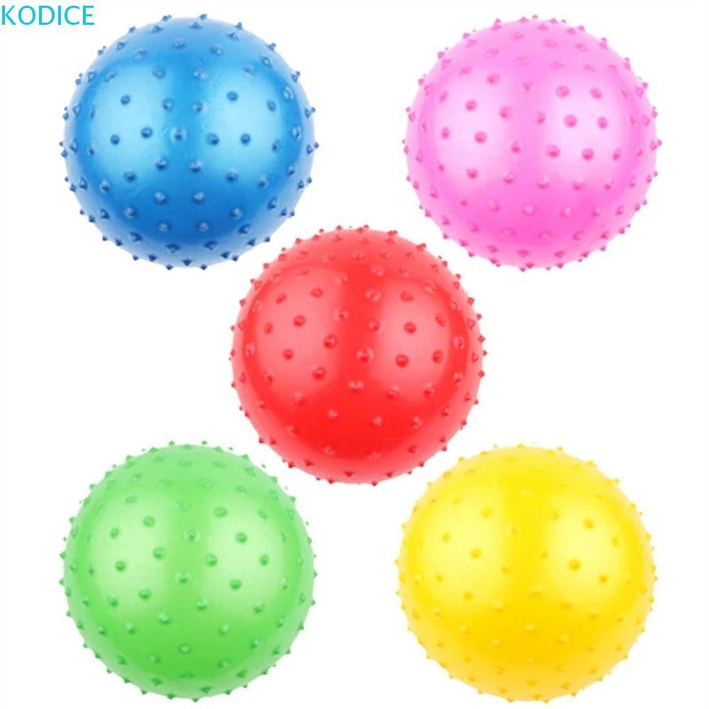 KODICE Inflatable Ball, Bouncing Interactive Games ลูกบอลยาง, ของเล่นเด็กการศึกษาการพัฒนา Sensory Ball ลูกบอลนวดเกมกลางแจ้ง