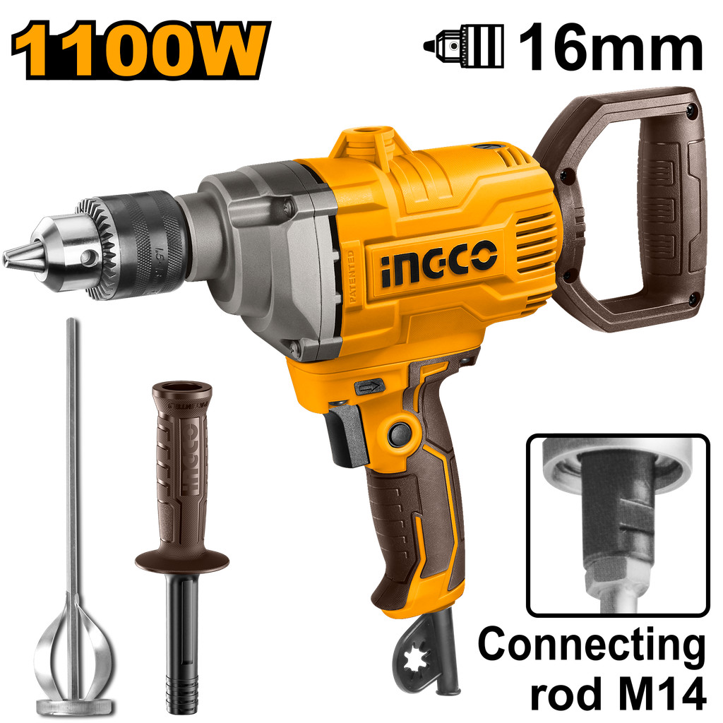 INGCO เครื่องผสมสี/ปูน 1100W รุ่น MX11008