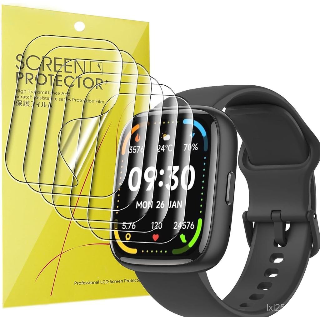 Lamshaw Compatible for Faweio IDW26 Smart Watch Screen Protector, [6 Pack] Full Coverage TPU Clear F