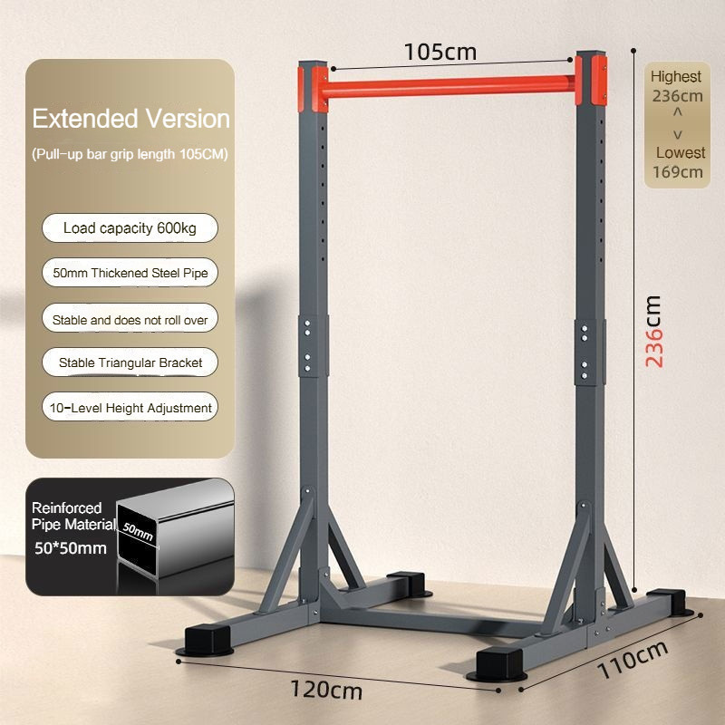 Adjustable pull-up bar Floor-mounted pull-up bar Stretching bar Multi-function fitness rack Power to