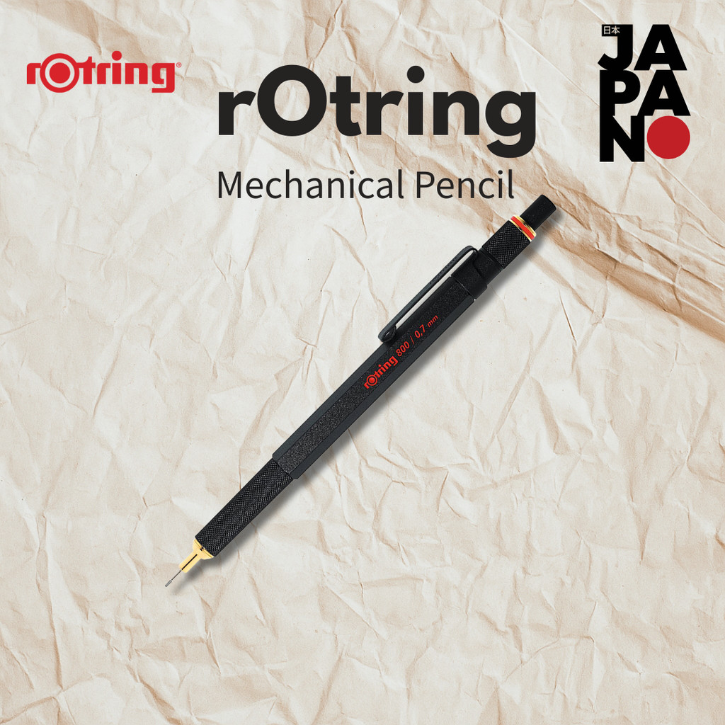Rotring Mechanical Pencil 800 0.7mm Black Model 1904446 Authentic Import