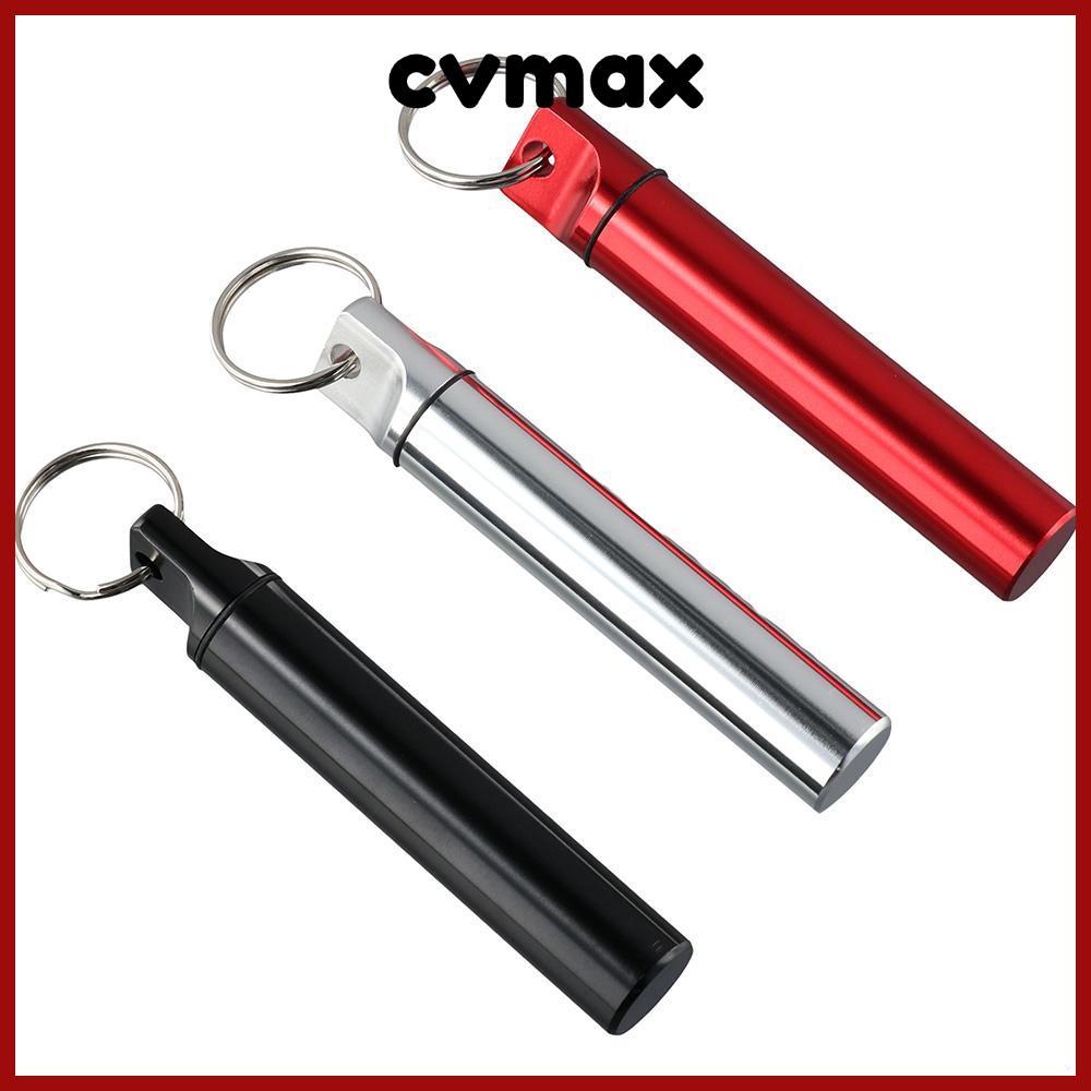 Cvmax กล่องใส่ไม้จิ้มฟัน อลูมิเนียม 0.64 ออนซ์ แบบพกพา สีดํา เงิน แดง 3.8 X 0.67 นิ้ว สําหรับร้านอาหาร 3 ชิ้น