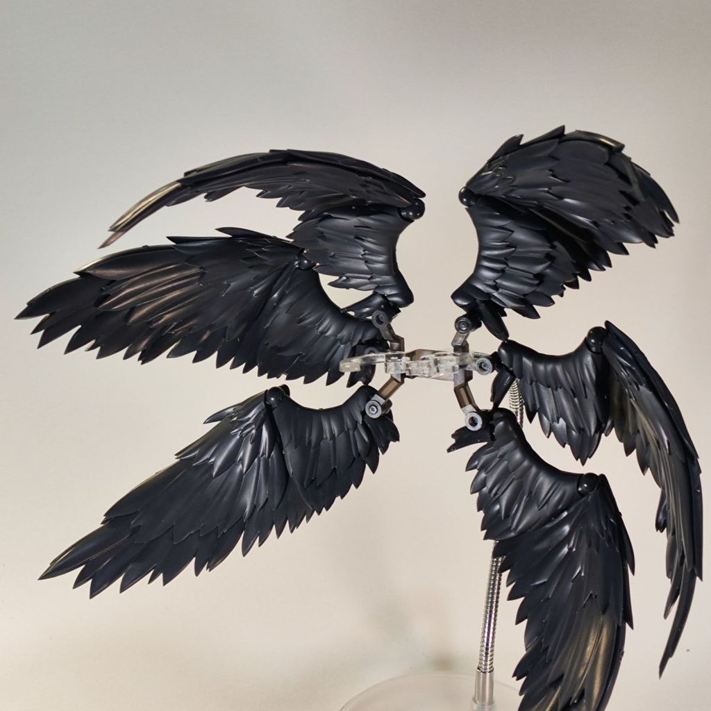 Fengyu Six Wings Pure Black Spot Assemble Model Series Angel Wings Body Accessories ไม่มีวงเล็บ
