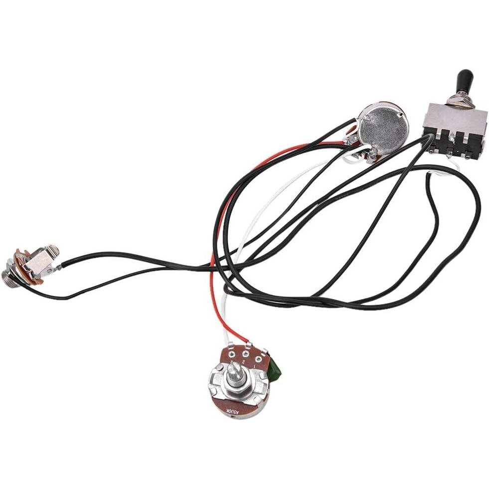 Wiring Harness 3 Way Toggle for Electric Guitar, Electric Guitar Wiring Harness Kit, Suitable For 2 
