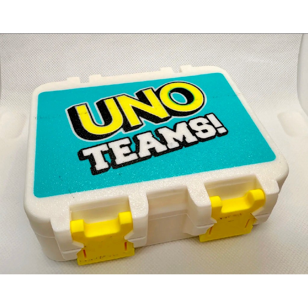 Uno teams กล่องเก็บของสํารับคู่สีขาว ที่ใส่บัตร Case
