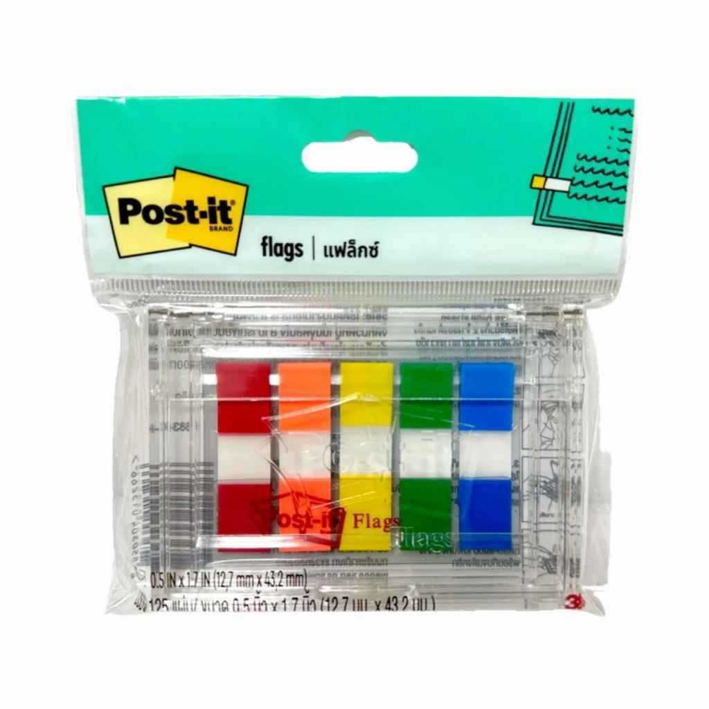 Postit Post it Flag 0.5x1.7"5 โพสต์อิท แฟล็กซ์ 683-5C 5 สี รุ่นมีกล่อง BY07-1