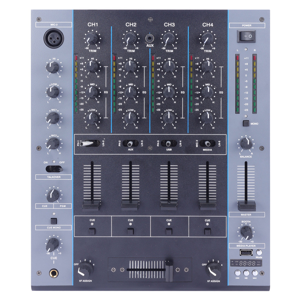 DJM8 Professional Mixer Wedding Stage Home Mixer Bar KTV Mixer อุปกรณ์ DJ Mixer