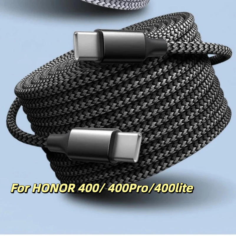 5 เมตร/8 เมตรยาวประเภท C สายชาร์จเร็ว USB C สายส่งข้อมูลสายชาร์จสําหรับ HONOR 400Pro 40lite LKY8 USB C fast charger สายไฟ