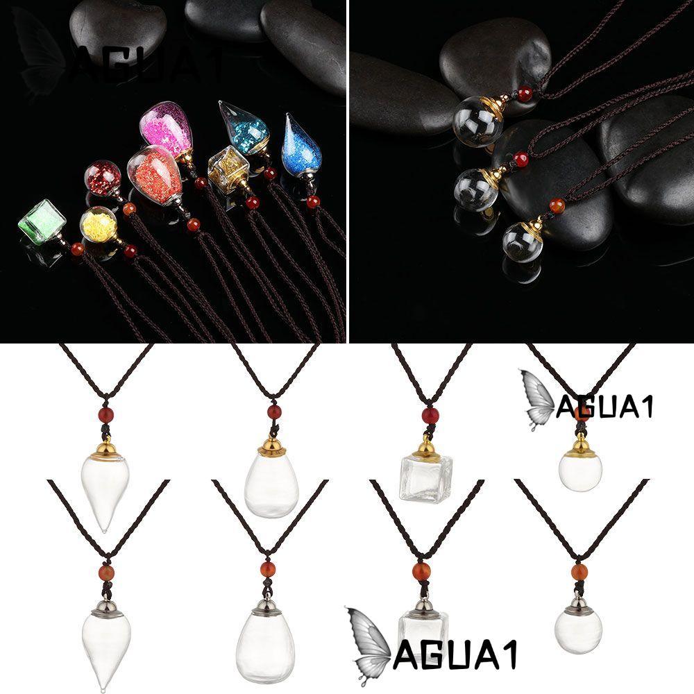 AGUA1 สร้อยคออินเทรนด์สําหรับผู้หญิงผู้ชายแขวนจี้สําหรับรถกระจายน้ํามัน Vial