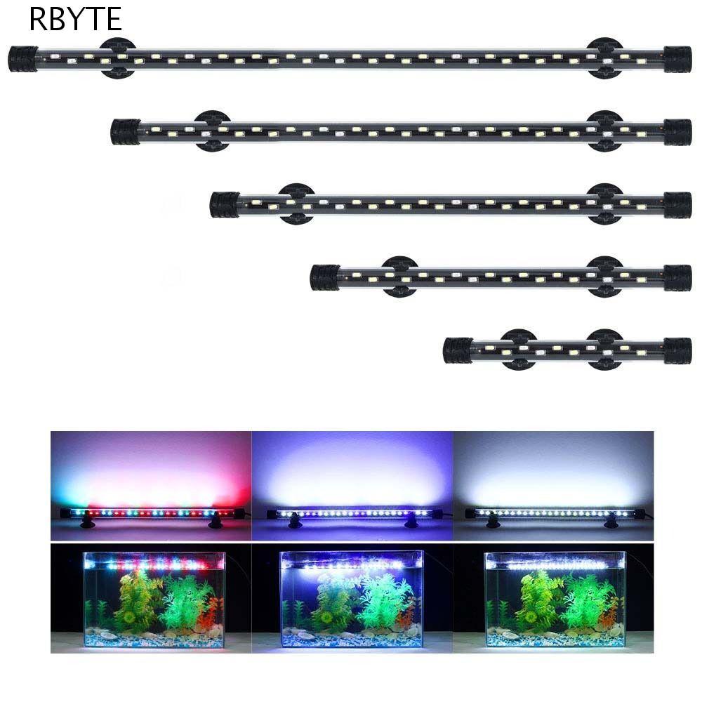 RBYTE โคมไฟใต้น้ําปลูกพืช LED ความสว่างสูง 18-58 ซม. สําหรับตู้ปลา ตกแต่ง