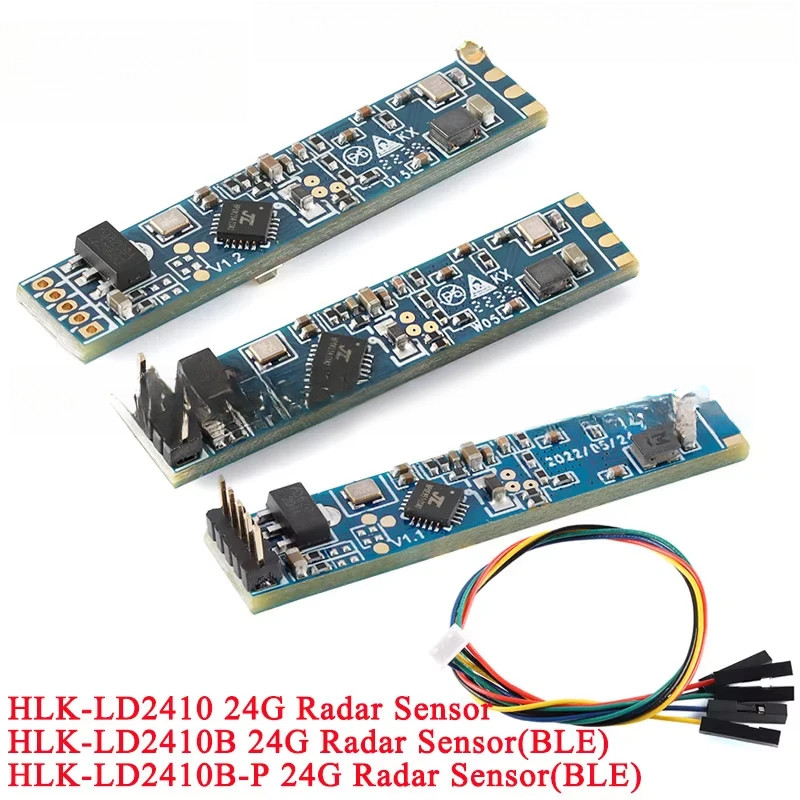 4 ชิ้น/1 ชิ้น HLK-LD2410B HLK-LD2410 ความไวสูง 24G มนุษย์ Presence Statu Radar Heartbeat Detection S