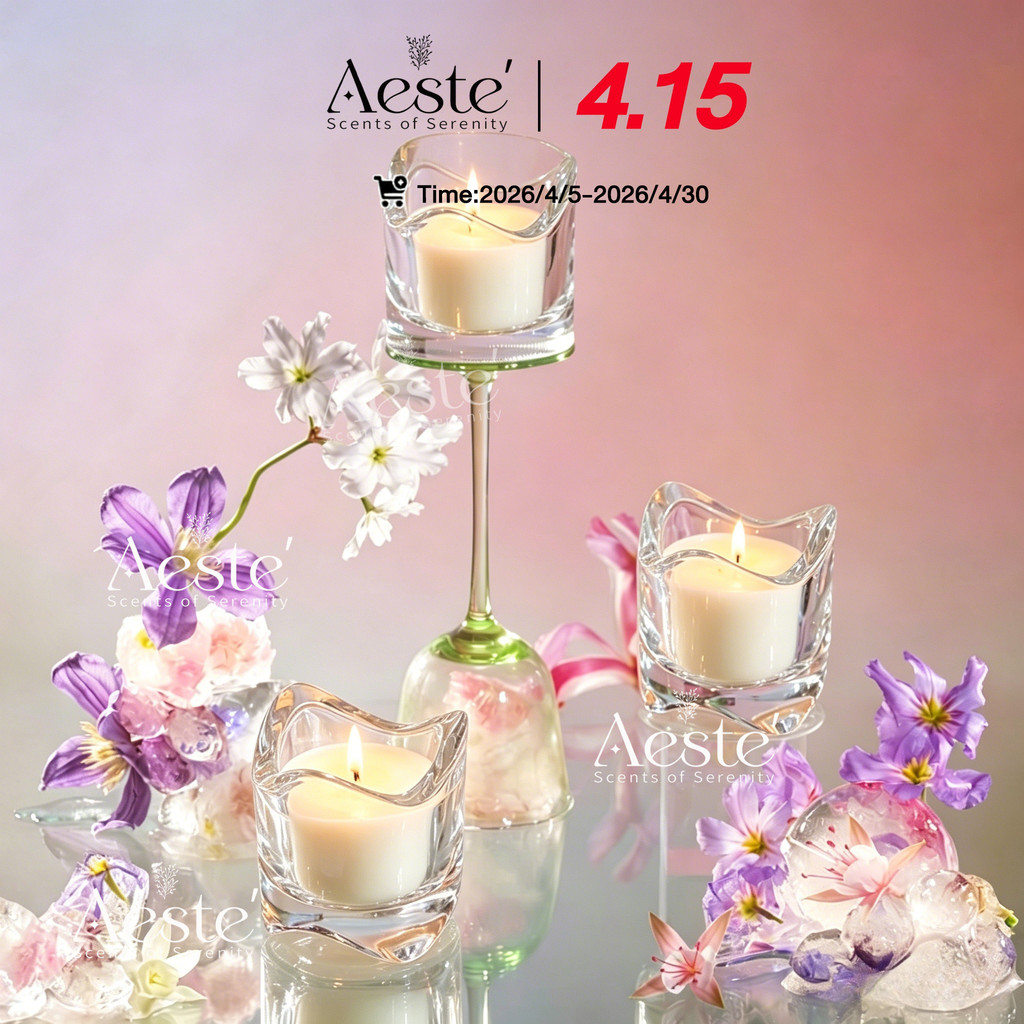 AESTE เทียนหอมของขวัญ🎀เทียนคริสต์มาส เทียนหอมอโรม่า มี6กลิ่นให้เลือก เทียนหอมปรับอากาศ มูลค่าสูง กลิ่นหอมติดทนนาน
