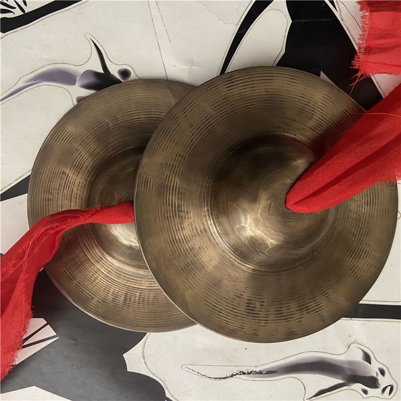 15 ~ 20 ซม. Bronze Xiaojing Cymbal Pure Handmade Kyo Cymbal Full of Cymbals Drum Cymbals Small Cymba