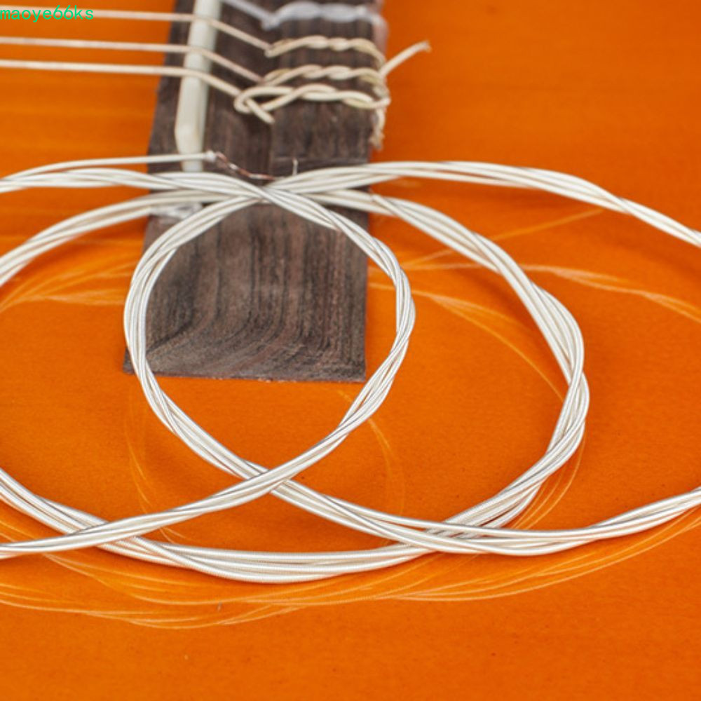 MAOYE Guitar Strings, Nylon Silver Classical Guitar Strings, Guitar Accessories Clear High Quality P