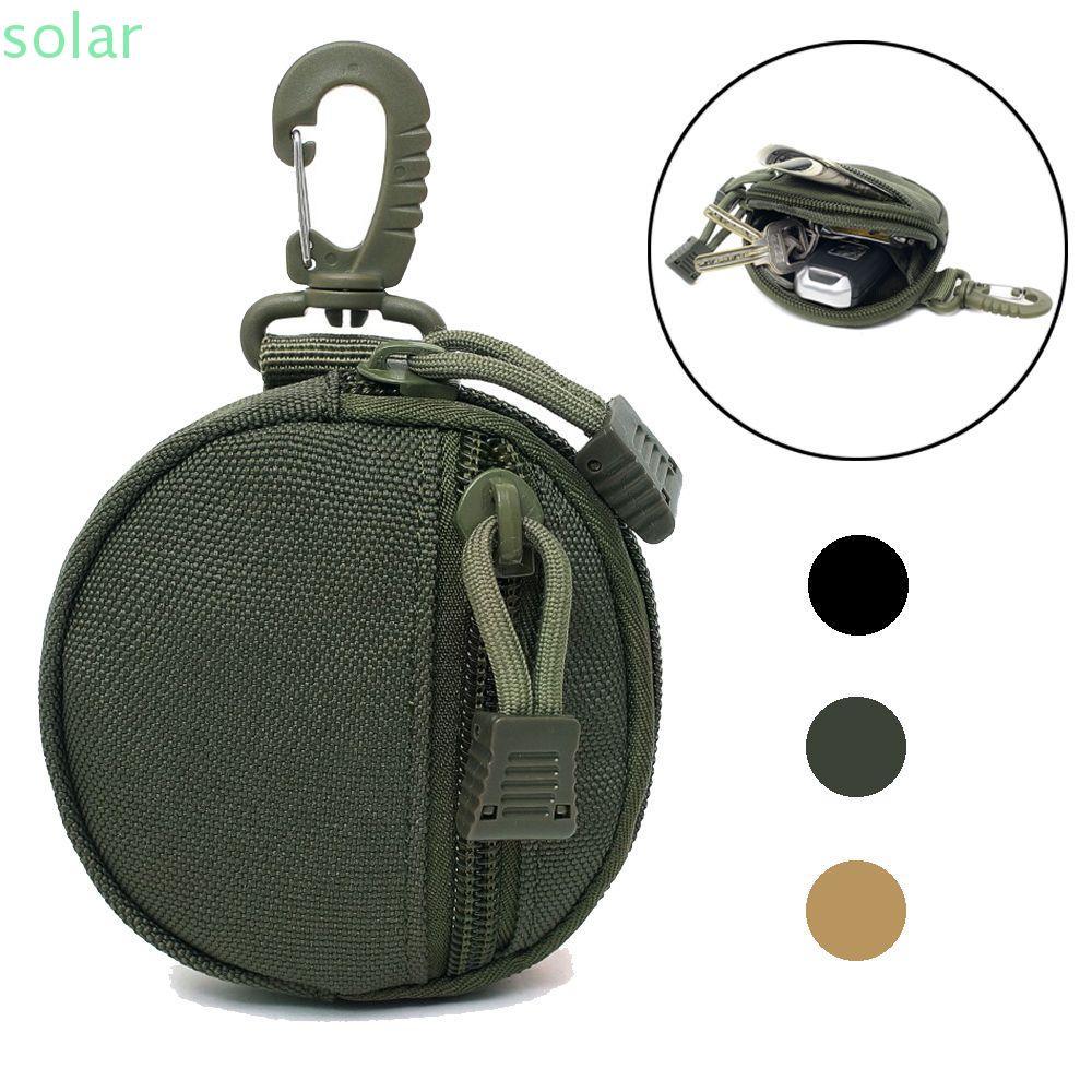 SOLARBUR Wallet with Hook Clip Bag Pocket EDC Pouch