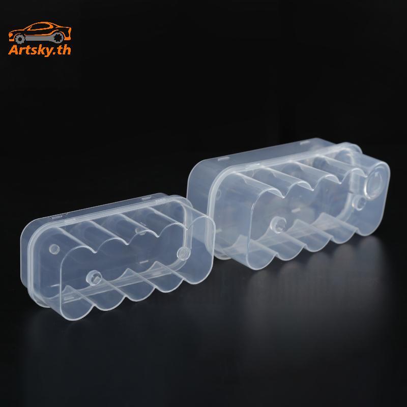ARS 4/10 ชิ้น Staable พลาสติก Microtube กล่องเก็บ 3ML 2/4/6/24-Slot Vial Storage Case Clear ตู้แช่แข