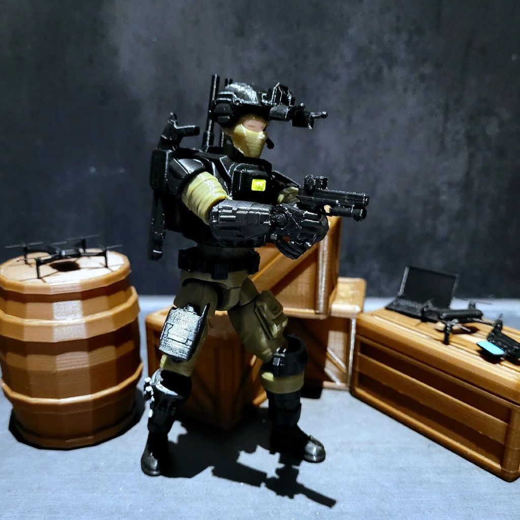 ยุทธวิธีเคลื่อนย้ายได้ 3D พิมพ์ 13-figure mercenary