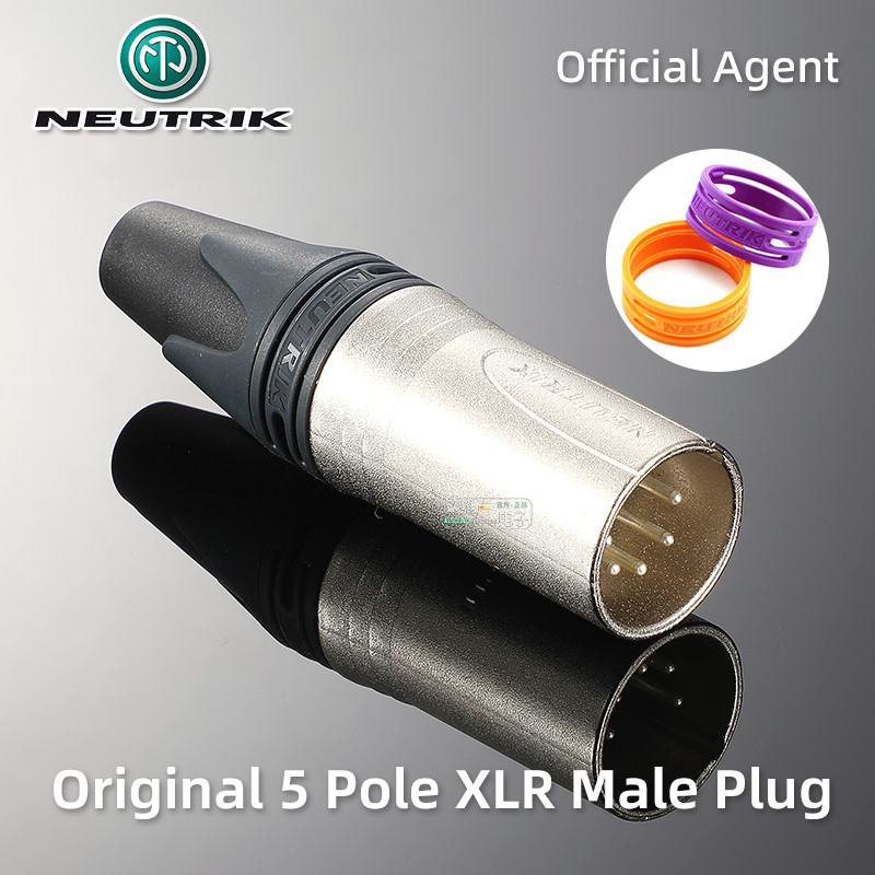 NEUTRIK NC5MXX5-pin ขั้วต่อ XLR พร้อมหัว XLR, ปลั๊กตัวผู้ XLR บาลานซ์, ปลั๊ก DMX512