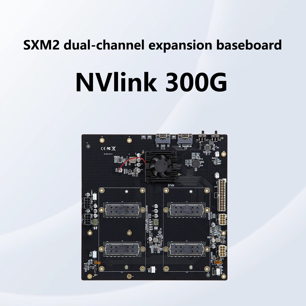 NVIDIA V100 SXM2 GPU Non-Splittable 300G NVLink เชื่อมต่อ Dual Card, Aom-sxmv ตัวย่อขยาย 300G