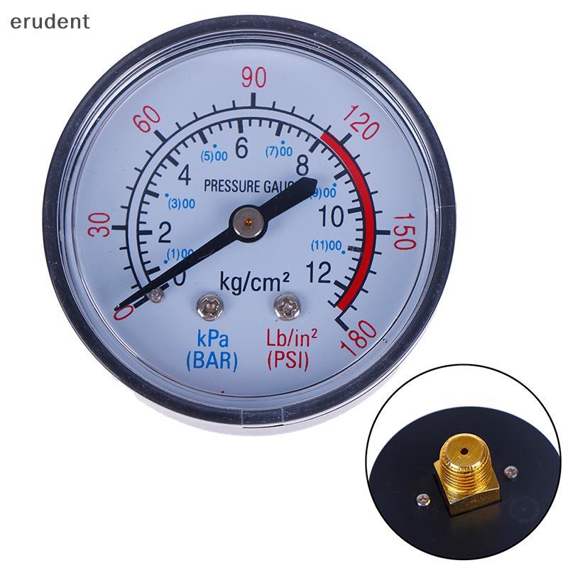 Erudent Bar เกจวัดความดันอากาศ 13 มม. 1/4 bsp เกลียว สเกลคู่ สําหรับ แอร์เพรสเตอร์ ใหม่