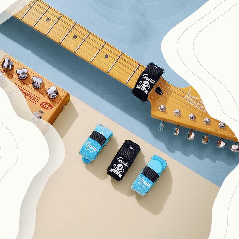 JOYO Jule GGF-01/02S กีตาร์ไฟฟ้า Drawstring เข็มขัดเบสป้องกัน String ป้องกันเสียงเข็มขัด Mute เริ่มต