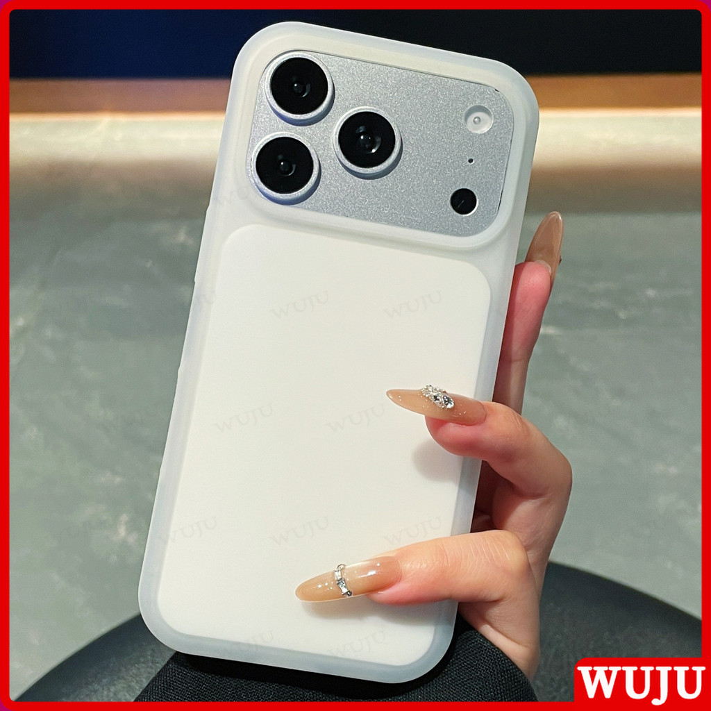 WUJU เคสซิลิโคนไอศกรีมทูโทนเข้ากันได้สําหรับ IPhone 17 16 15 Pro Max, Slim & กันกระแทกฝาครอบป้องกันพร้อมยามกล้องยก