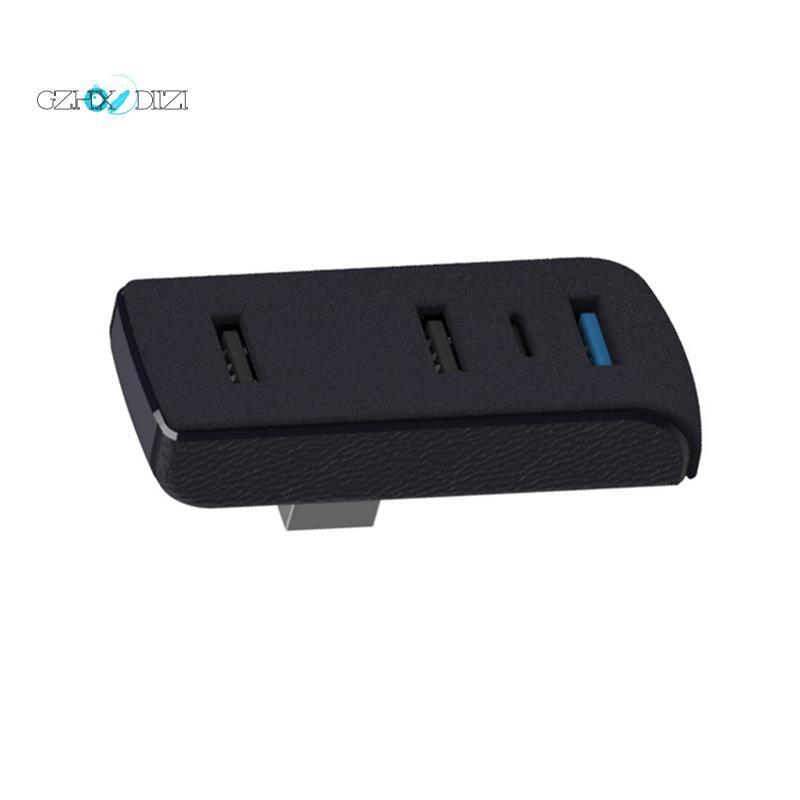 GzhxdiiziJuniper USB Hub Ports รถ 4-In-1 USB Extender Charger ถุงมือกล่อง Docking Station สําหรับรุ่