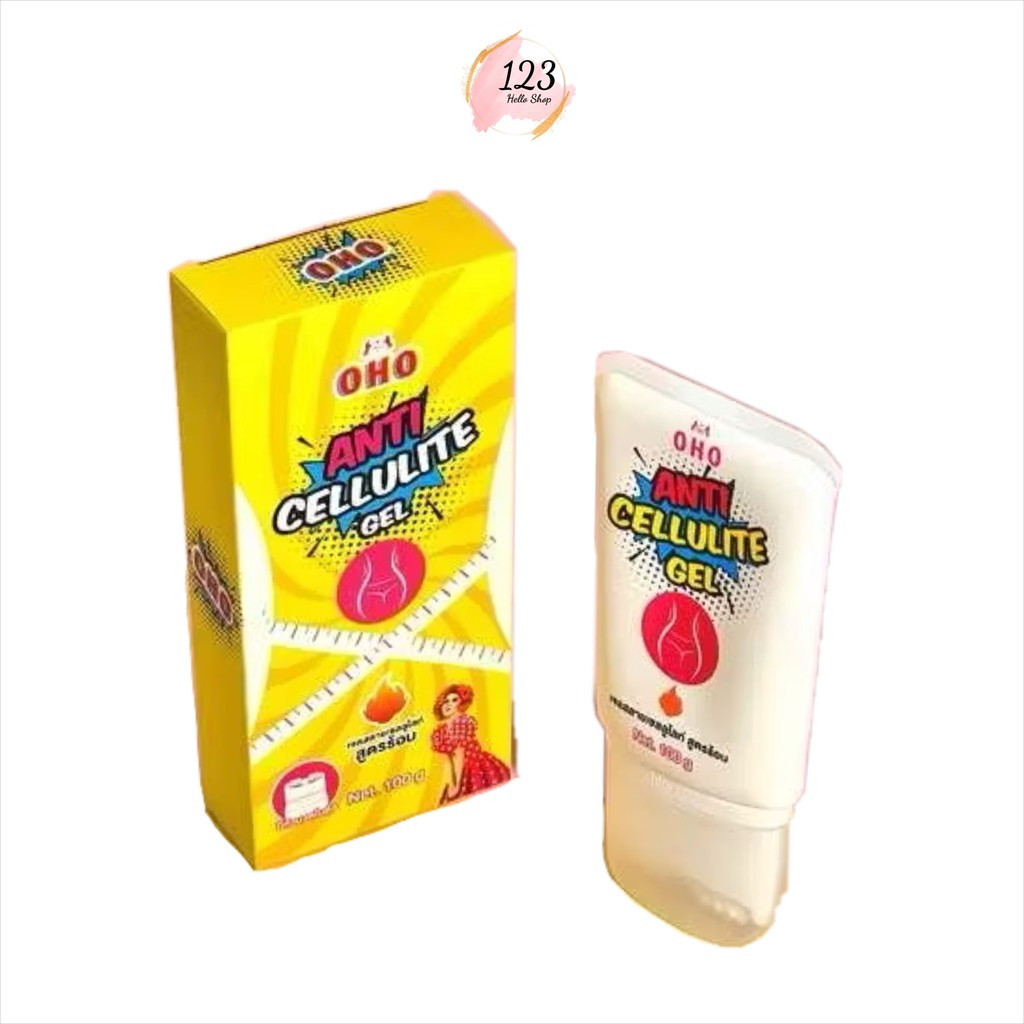 1 หลอด OHO Anti Cellulite Gel 100g เจลนวดผิว สูตรร้อน ดูแลผิวเปลือกส้ม เนื้อบางเบา ซึมง่าย✨