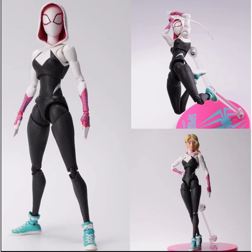 SHF Spider-Man Parallel Universe 2 ข้ามจักรวาล Gwins Daisy Joint รุ่นเคลื่อนย้ายได้