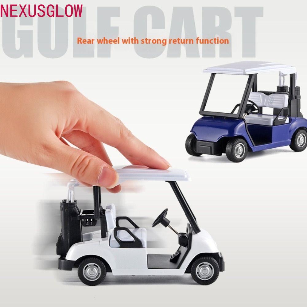 NEXUSGLOW Golf Cart รุ่น, จําลอง 1:20 Scale Miniature Golf Cart, ของขวัญวันเกิดการศึกษา Diecast Allo