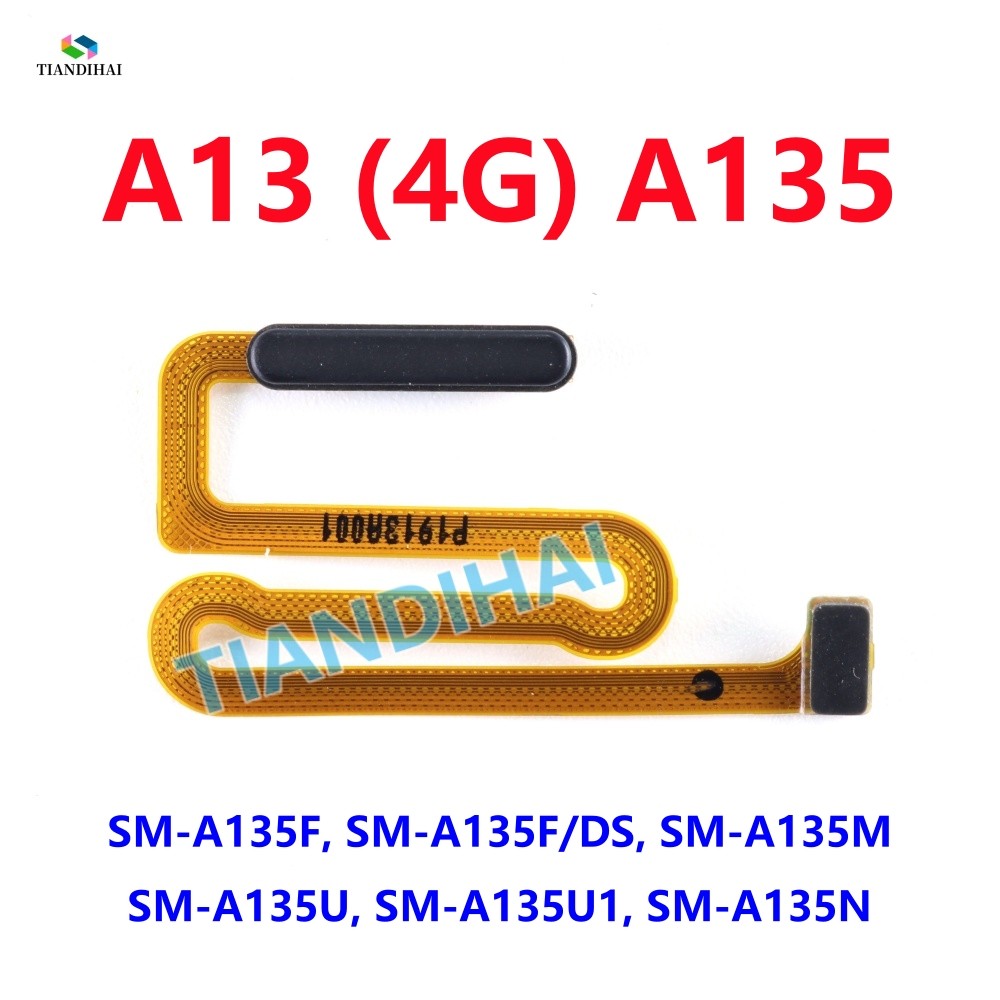 สําหรับ Samsung Galaxy A13 4G A135 A135F A135F/DS A135U A135N A135M ปุ่มลายนิ้วมือ Sensor Flex สาย