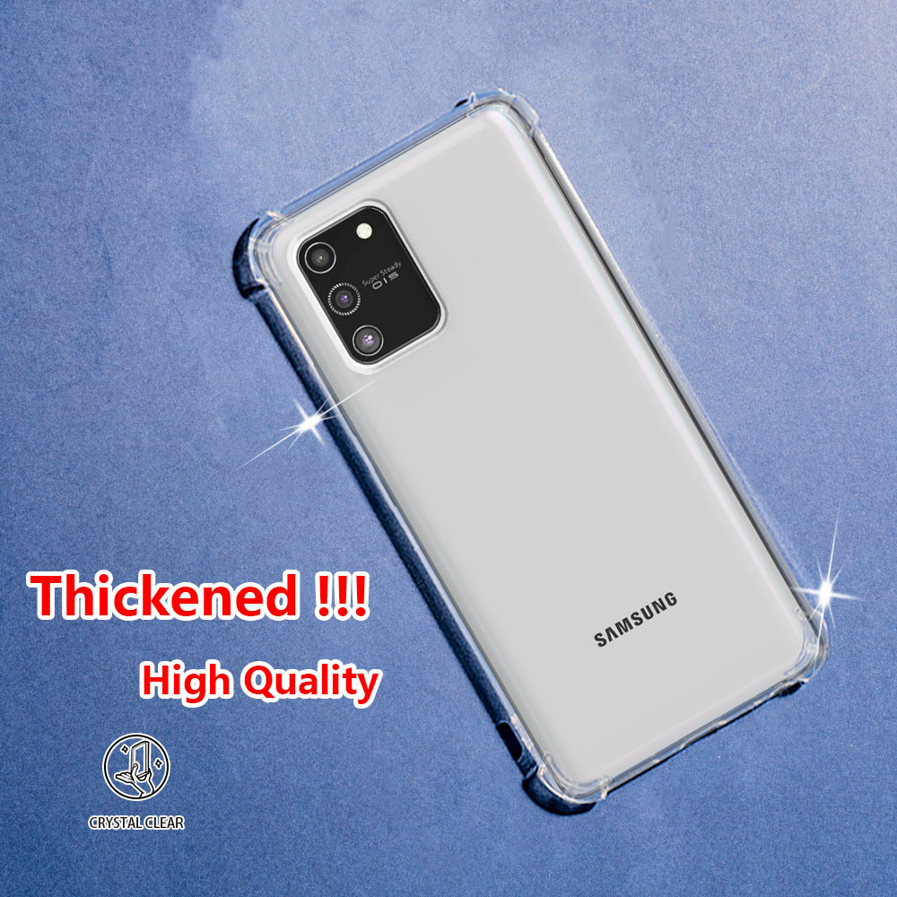 Samsung Galaxy S10 Lite A91 SM-G770F DS Crystal Clear Jelly Case Air-Guard Corner Soft TPU ยืดหยุ่นซ