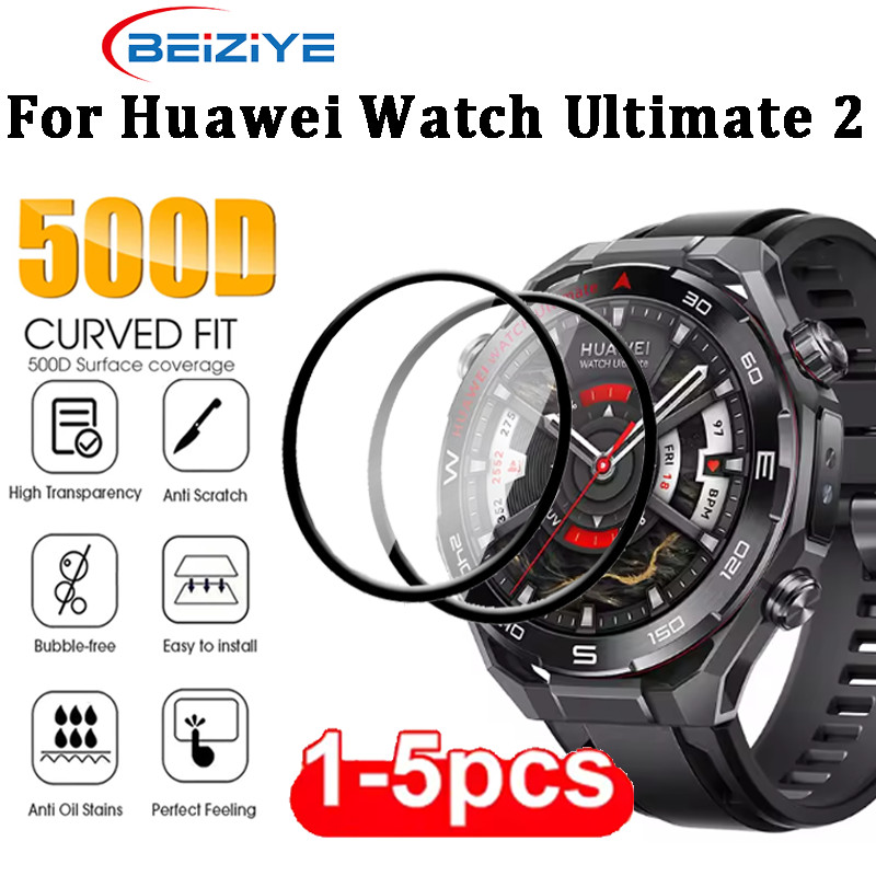 3D หน้าจอโค้ง Protectors สําหรับ Huawei Watch Ultimate 2 Anti-scratch ป้องกันฟิล์ม Smartwatch ฟิล์มสําหรับนาฬิกา Huawei Ultimate2