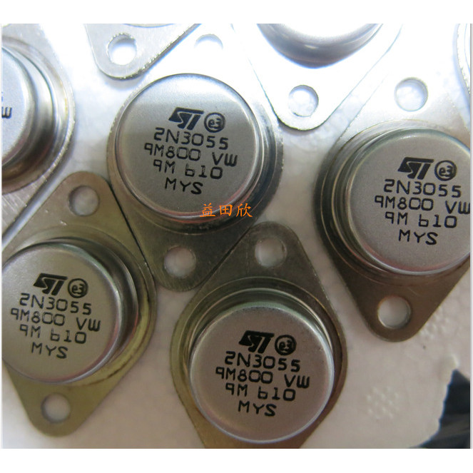 2N3055 ท่อกําลังสูงท่อซีลเหล็ก 15A 100V 115W Gold Sealing Triode 2N3055 3684