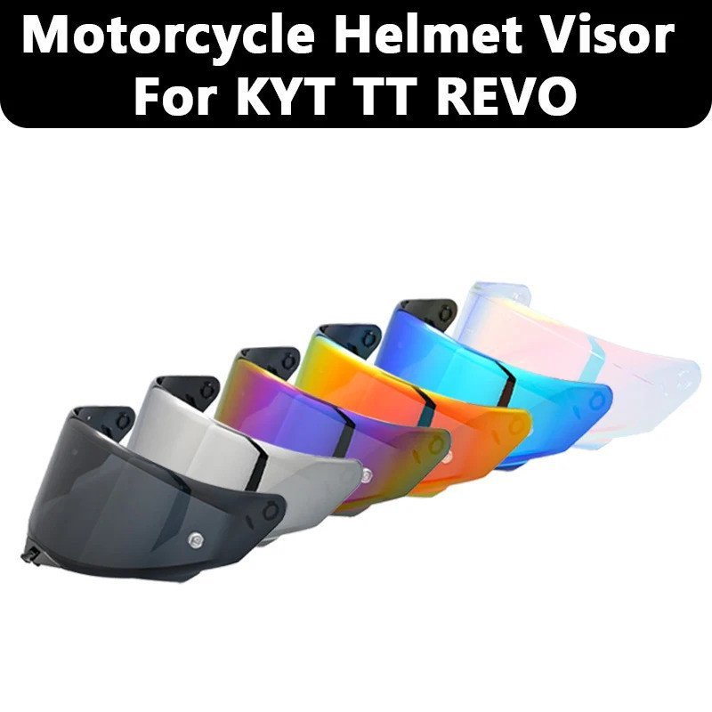 ReadyStockVisor สําหรับหมวกกันน็อค KYT TT REVO, Anti-UV Windproof รถจักรยานยนต์หมวกกันน็อคโล่เลนส์เป