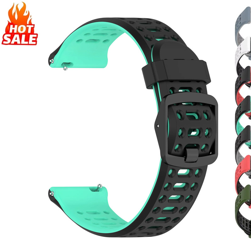20 มม.22 มม.สายคล้องคอซิลิโคนสําหรับ Garmin forerunner 165/55 สําหรับ Samsung Galaxy Watch 7/6/5/4 สําหรับ Redmi Watch 5 Active/5 Lite สายกีฬา