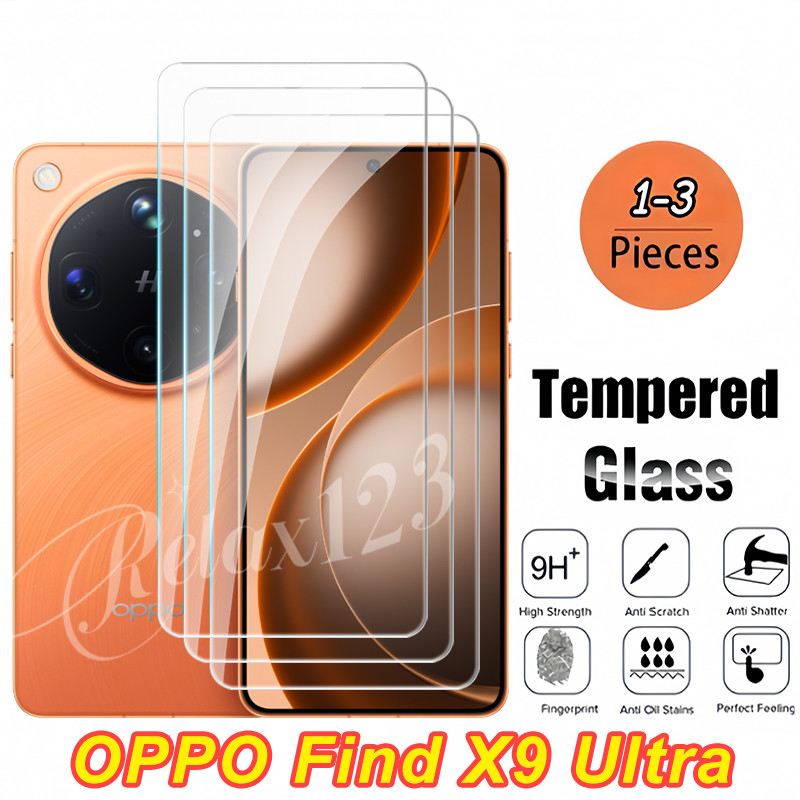 กระจกนิรภัยสําหรับ OPPO FIND X9 5G/X9s/X9 Pro 3 ชิ้น HD ใส 9H