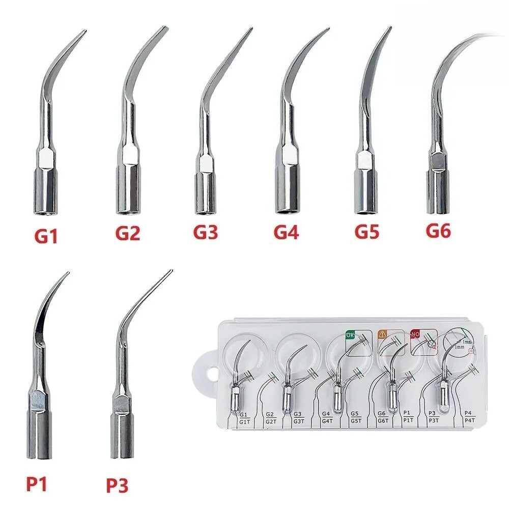 5pcs Scaler Tip Fit สําหรับ EMS WOODPECKER G1 G2 G3 G4 P1 P3 Ultrasonic Scaler Handpiece Tif;] q