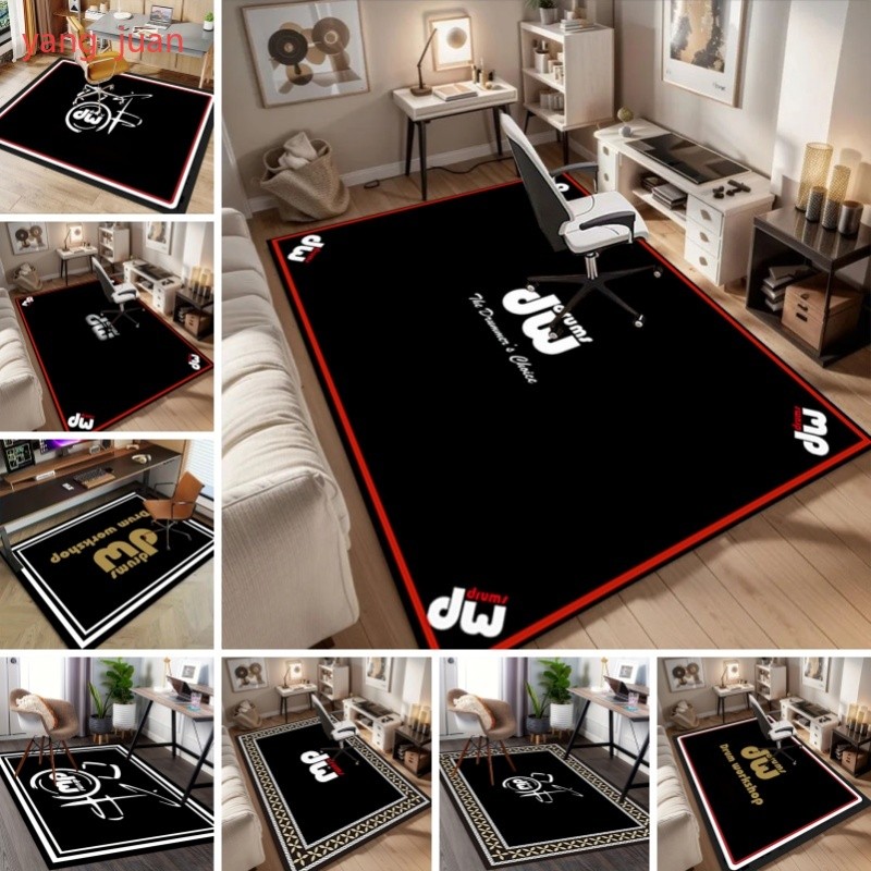 "Dynamic DW Drums Rug สําหรับคนรักดนตรี" Soundproof Mat พรมกลอง Vintage Stage พรม T90