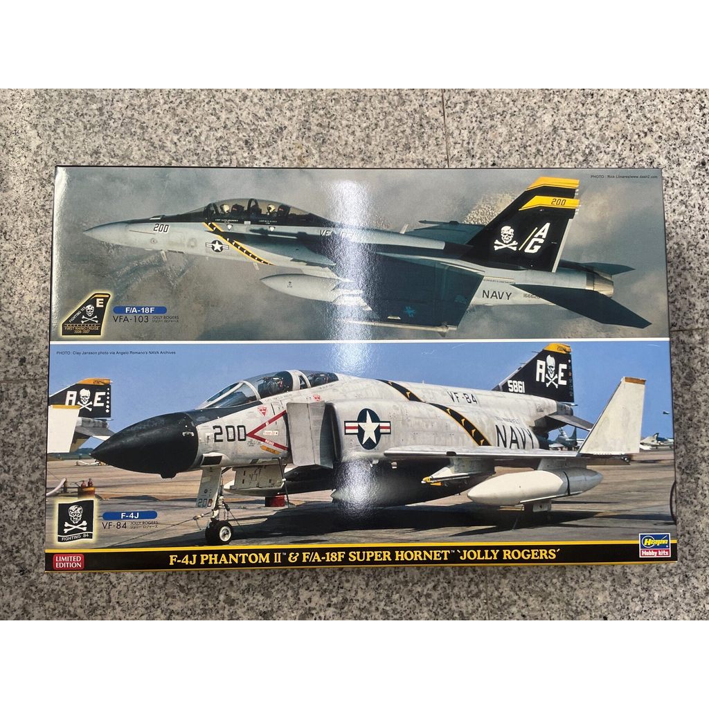 Hasegawa 52147 1/72 USA F-4J F/A-18F Skeleton Squadron Dual Aircraft Limited Edition