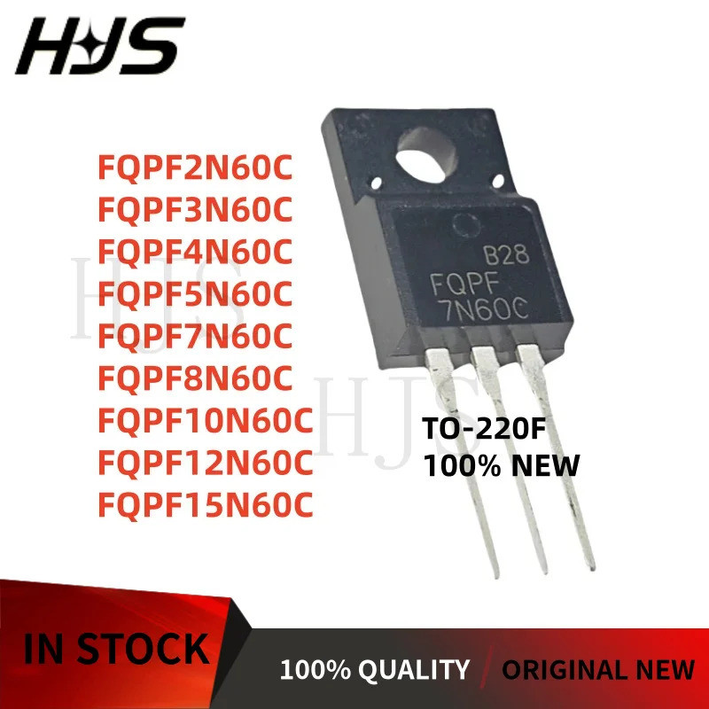 10 ชิ้น/ล็อต FQPF8N60C FQPF4N60C FQPF3N60C FQPF10N60C FQPF7N60C FQPF2N60C FQPF5C ชิป COBFQPF12C icPQ