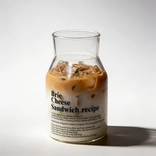 แก้วกาแฟ มัทฉะ ที่ใส่มัทฉะ แก้วน้ำ แก้วน้ำทรงแจกัน พร้อมหลอดแก้ว แก้วสายคาเฟ่มินิมอล