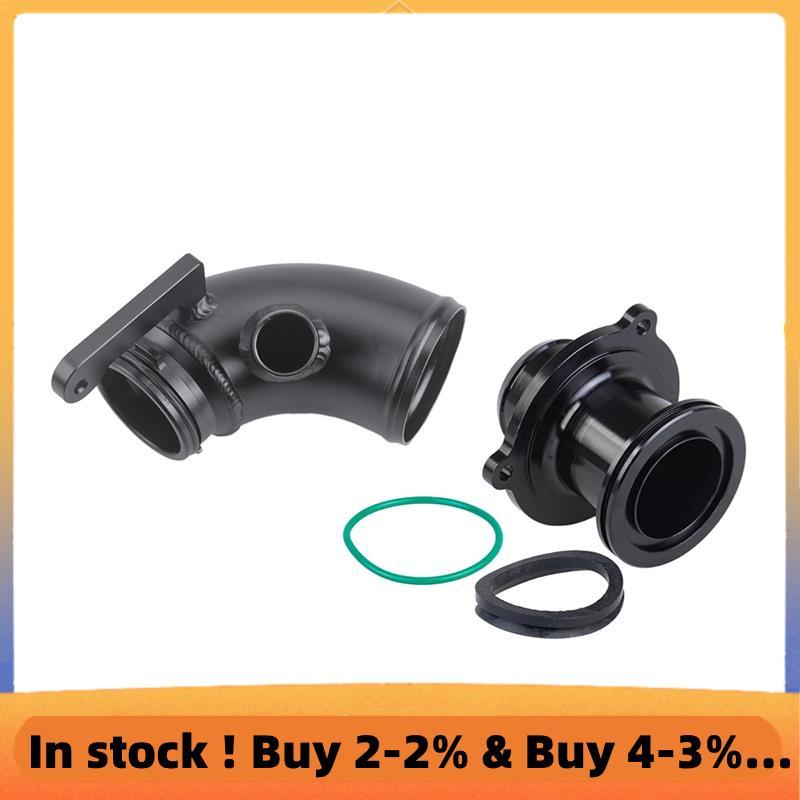 ท่อเข้าเทอร์โบชาร์จเจอร์ 90 ° ท่อไอดีพร้อมท่อท่อไอเสียสําหรับกอล์ฟ Mk7 A3 8v S1 Tt Ea888 Gen3