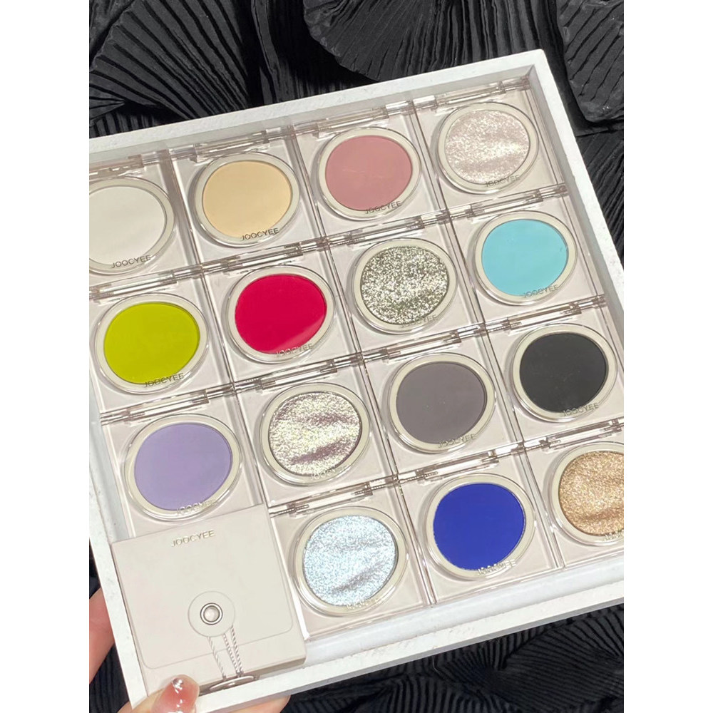 eyeshadow palette อายแชโดว์ Joocyee Fermented Color Monochrome Eyeshadow Palette m101 Matte Purple P